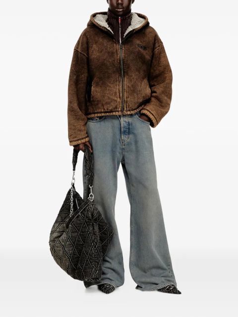 Diesel F-Ella zip jacket - Brown - zdjęcie produktu nr 2