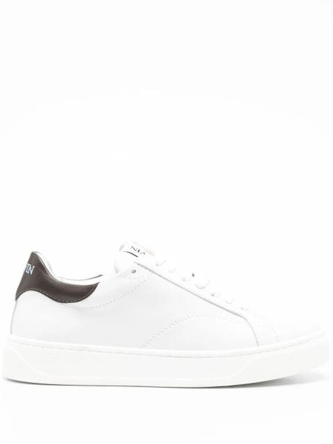 Lanvin logo-patch leather sneakers - White - zdjęcie produktu nr 1