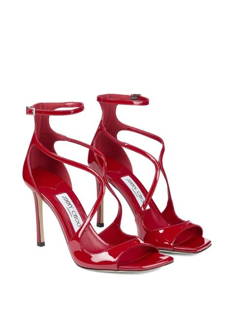 Jimmy Choo 95mm Azia leather sandals - Red - zdjęcie produktu nr 2