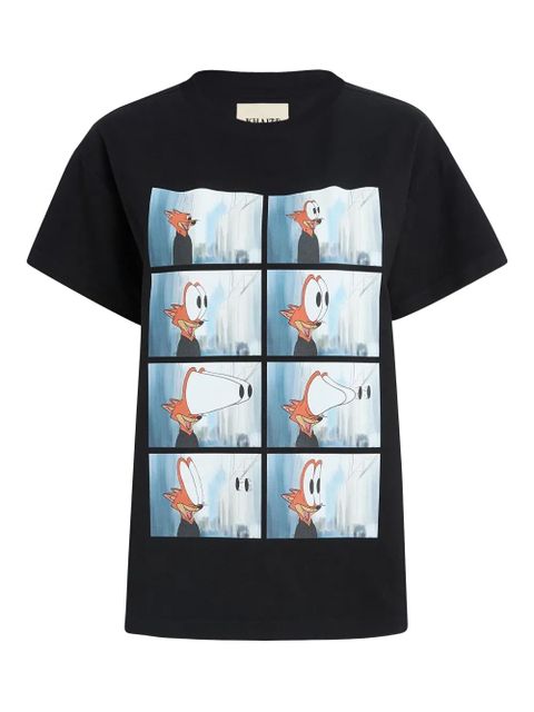 KHAITE Maeve eye-popping print T-shirt - Black - zdjęcie produktu nr 1
