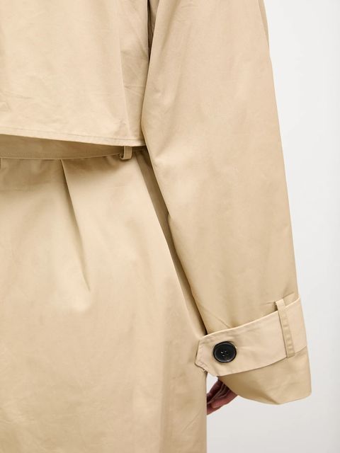 Answear.LAB płaszcz bawełniany kolor beżowy