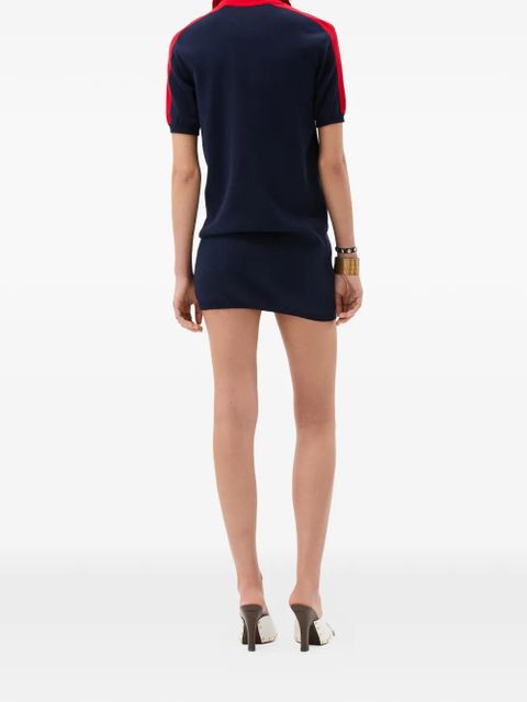 Versace polo zip dress - Blue