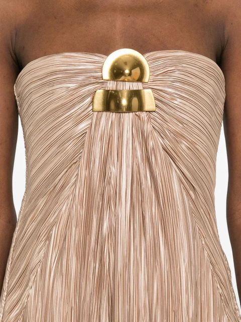 Cult Gaia Sequoia pleated maxi dress - Neutrals