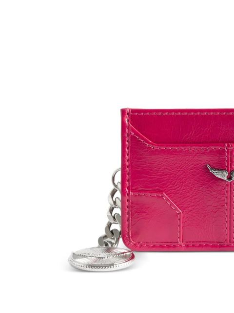 Zadig&Voltaire Sunny Pass leather cardholder - Pink