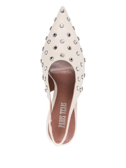 Paris Texas Nina crystal slingback - Neutrals