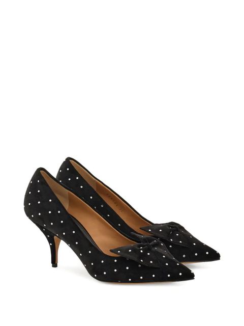 Ferragamo 70mm bow-embellished pumps - Black - zdjęcie produktu nr 2