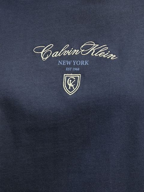Calvin Klein Jeans t-shirt bawełniany damski kolor granatowy LV047E232G