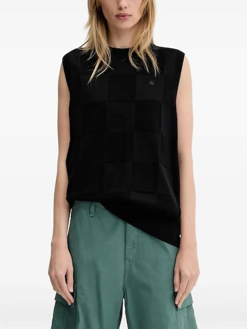 Carhartt WIP square-pattern sleeveless vest - Black - zdjęcie produktu nr 1