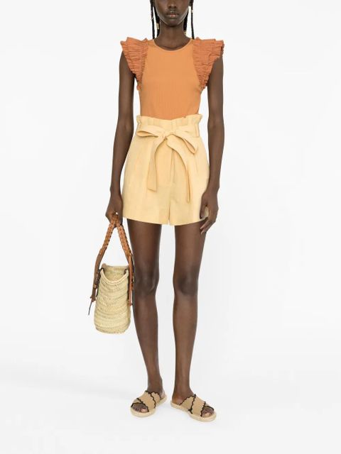 Ulla Johnson belted-waist shorts - Neutrals - zdjęcie produktu nr 2