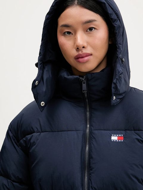 Tommy Jeans kurtka kolor granatowy zimowa DW0DW22041