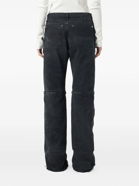 Blumarine zip-detailing trousers - Black