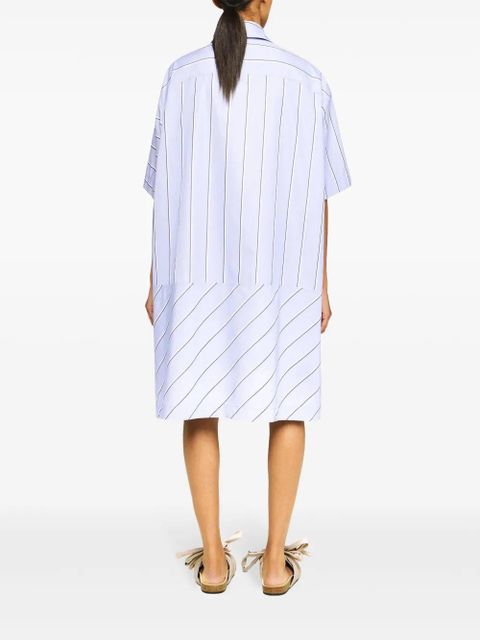 JW Anderson high-low hem shirt dress - Blue