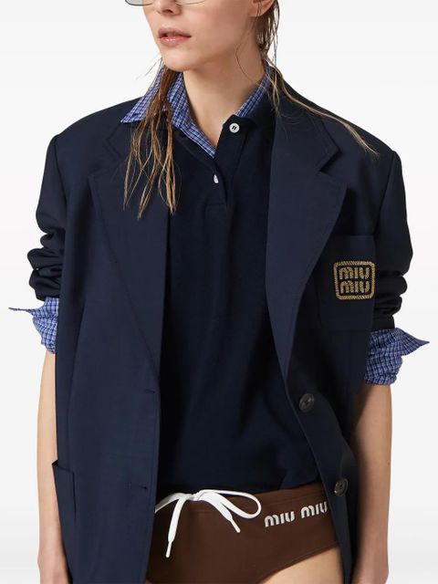 Miu Miu logo-print bikini bottoms - Brown - zdjęcie produktu nr 2