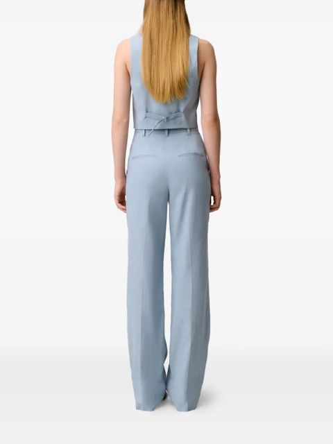 Claudie Pierlot button straight trousers - Blue