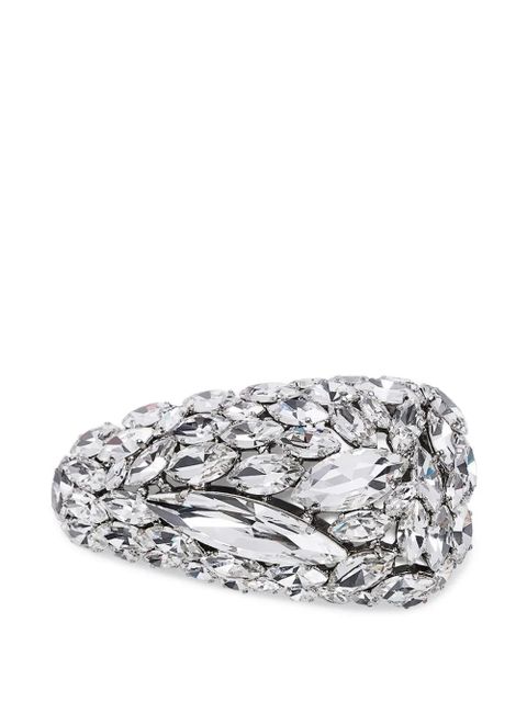 AREA crystal-embellished triangle hairclip - Silver - zdjęcie produktu nr 1