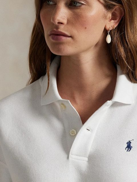 Polo Ralph Lauren bluza damska kolor biały gładka 211947966