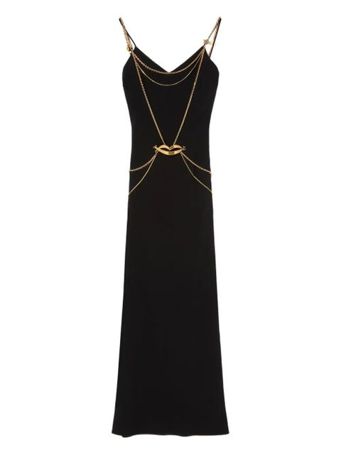 PUCCI chain-embellished slip maxi dress - Black - zdjęcie produktu nr 1