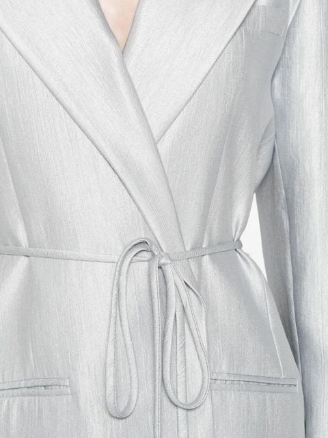 Eleh tie-belt blazer - Blue