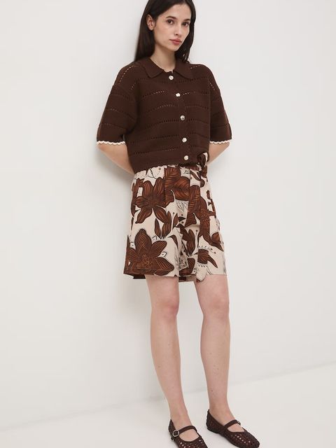 Medicine szorty damskie z domieszką lnu - zdjęcie produktu nr 2