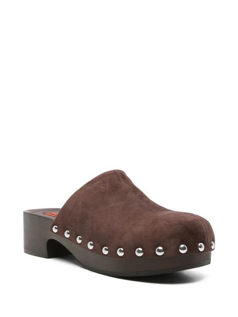 Simon Miller suede clog pumps - Brown - zdjęcie produktu nr 2