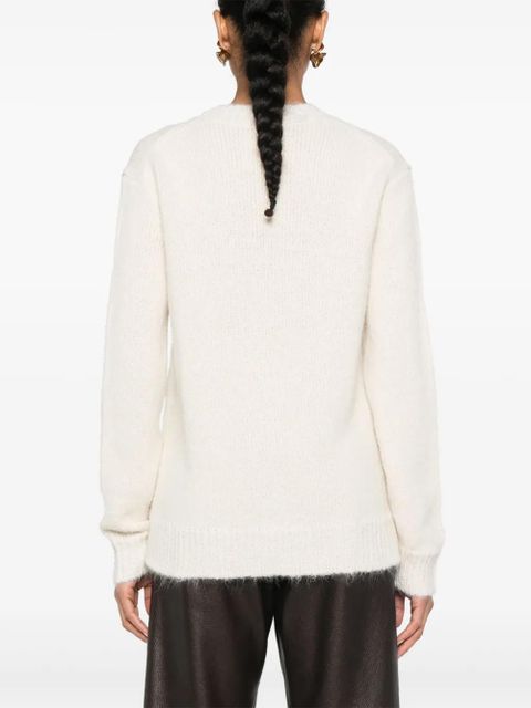 Jil Sander crew-neck sweater - White