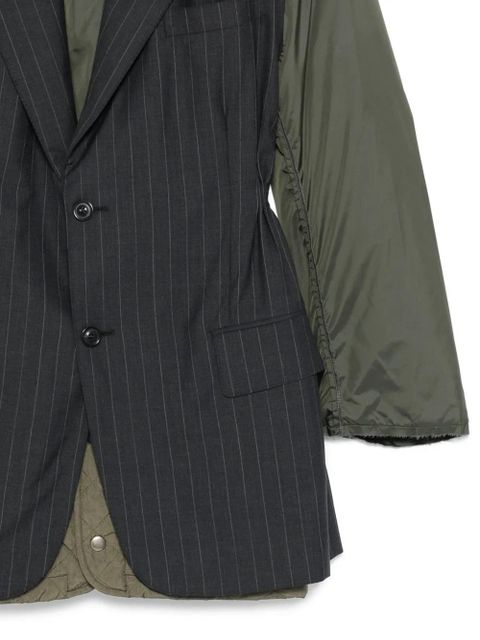 Maison Margiela pinstripe-pattern jacket - Grey - zdjęcie produktu nr 2