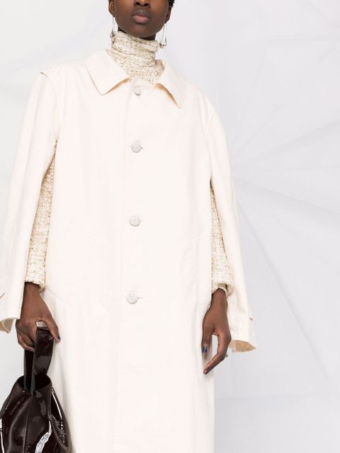 Maison Margiela single-breasted midi coat - Neutrals - zdjęcie produktu nr 2