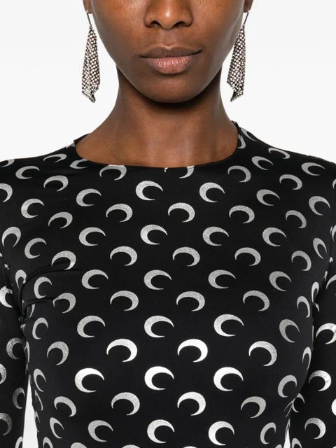 Marine Serre moon-print top - Black