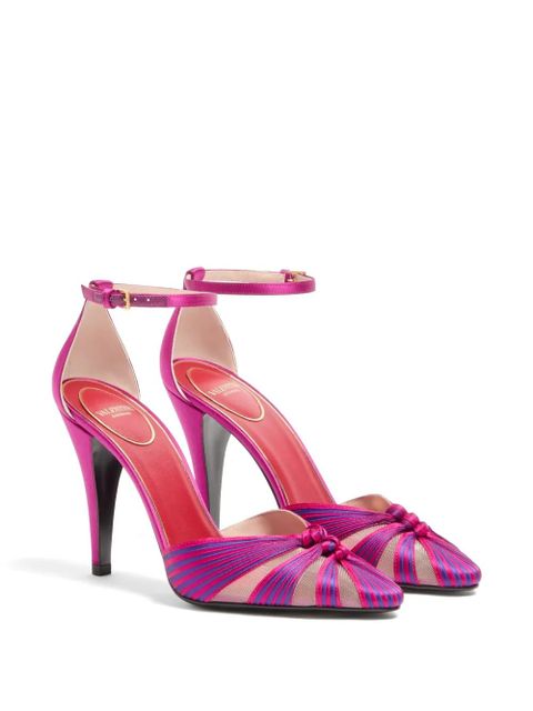 Valentino Garavani Annine satin pumps 100mm - Pink - zdjęcie produktu nr 2