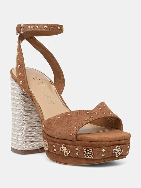 Guess sandały na słupku zamszowe VALICE2 - zdjęcie produktu nr 1