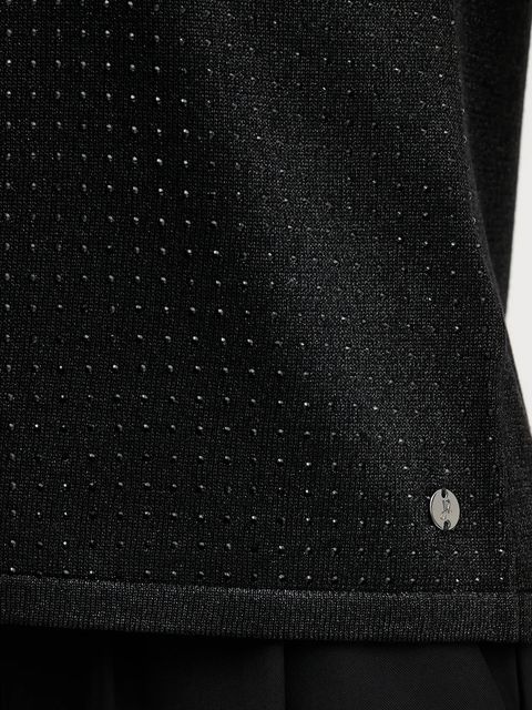 Joseph Ribkoff sweter damskie kolor czarny lekki z półgolfem 254935