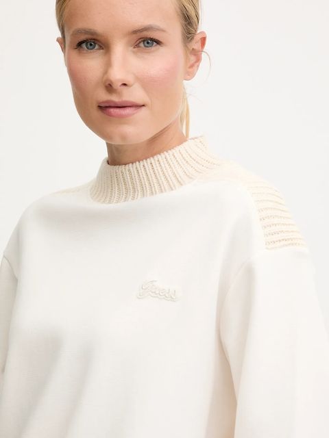 Guess bluza DORA damska kolor beżowy gładka V5BQ13 K1981