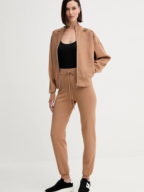 Twinset kardigan damski kolor brązowy lekki 252TP3405 - zdjęcie produktu nr 2