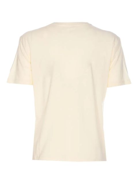 TWINSET embroidered-logo crew-neck T-shirt - Neutrals - zdjęcie produktu nr 2