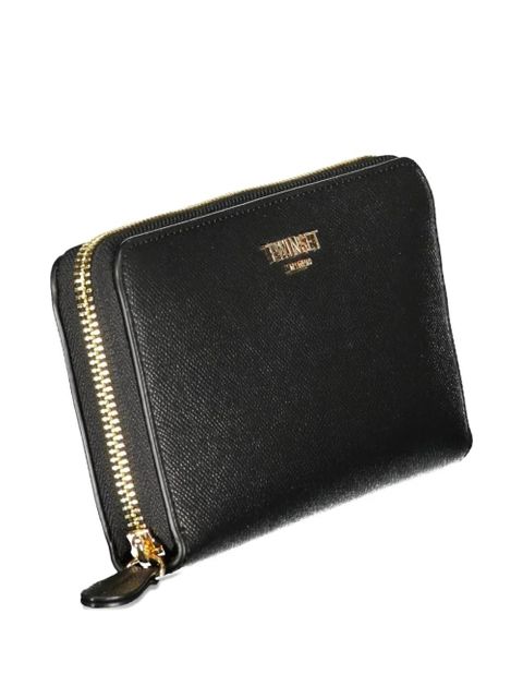 TWINSET grained zip-around wallet - Black