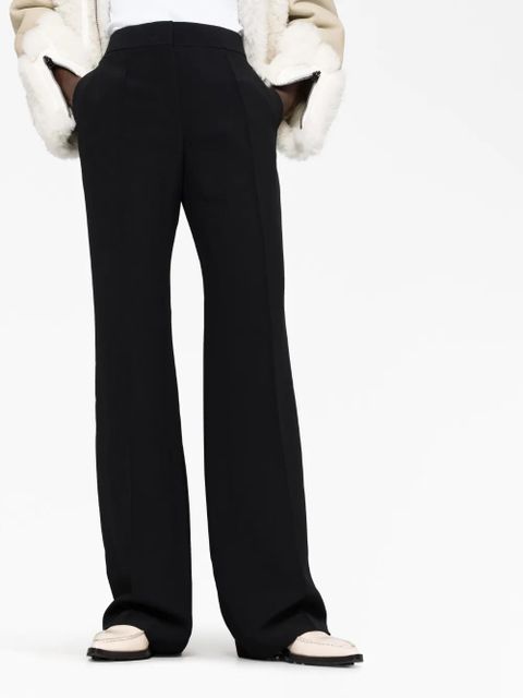 Jil Sander high-waisted flared trousers - Black