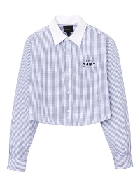 Marc Jacobs gingham check cropped shirt - Blue - zdjęcie produktu nr 1