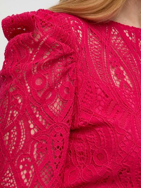 Morgan bluzka TYRO damska kolor różowy gładka