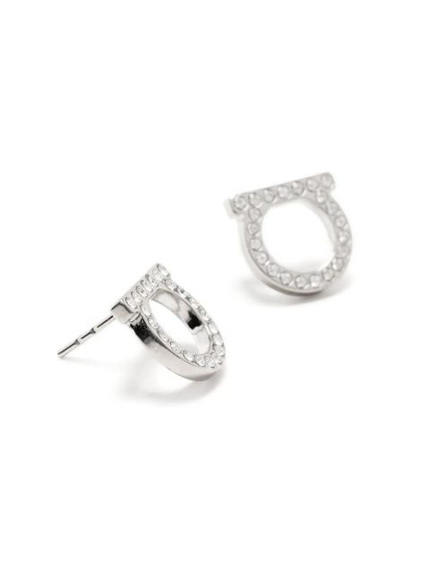 Ferragamo embellished Gancini earrings - Silver