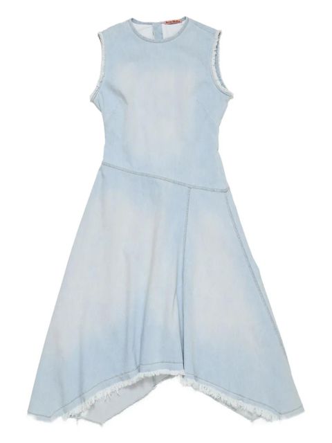 Acne Studios asymmetric denim dress - Blue