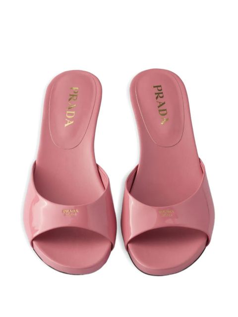 Prada 45mm leather mules - Pink