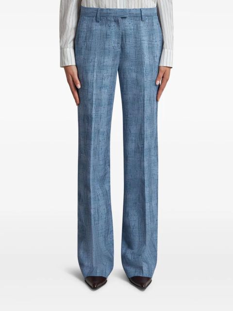 ETRO slub-textured trousers - Blue - zdjęcie produktu nr 2