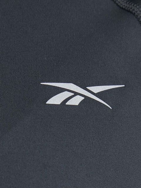 Reebok bluza do biegania kolor czarny gładka 100075413