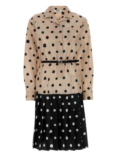 FENDI polka-dot-pattern dress - Neutrals - zdjęcie produktu nr 1