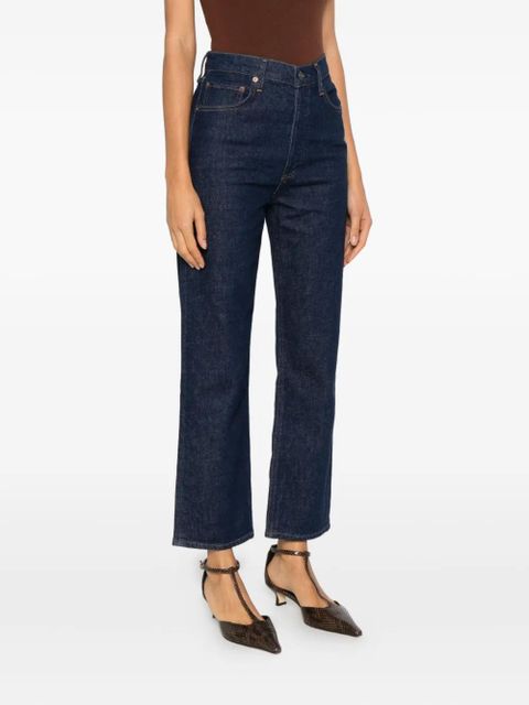 AGOLDE high rise straight jeans - Blue