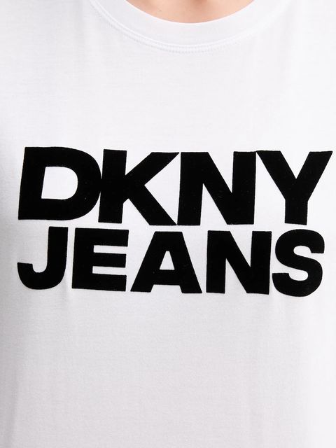 Dkny t-shirt damski kolor biały DJ4T1265