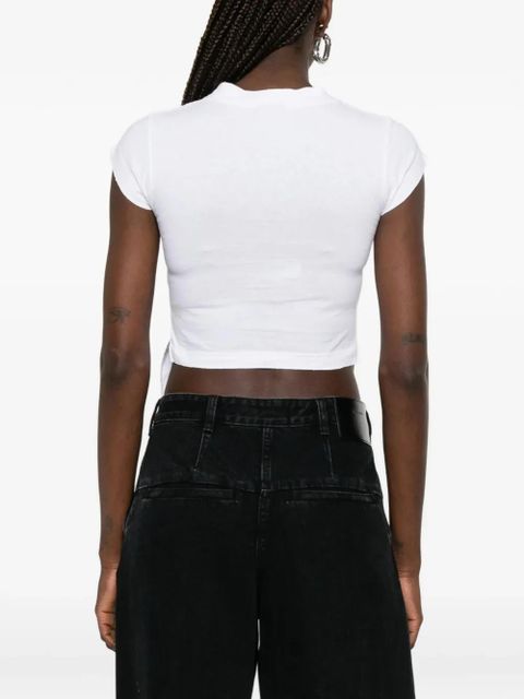 Balenciaga Messy Spray distressed logo-print T-shirt - White