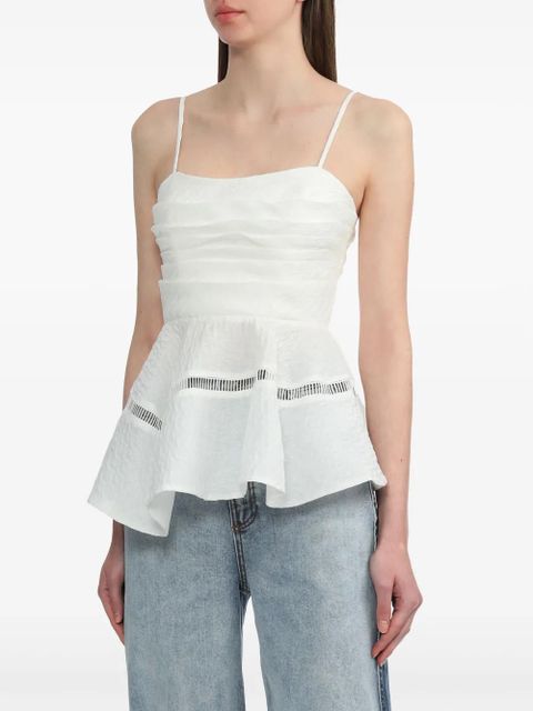 Aje Cinque jacquard top - White