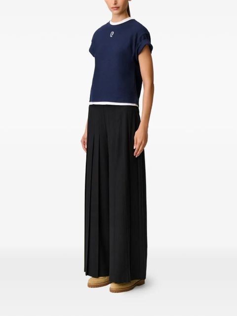 Claudie Pierlot pleated palazzo pants - Black