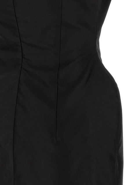 Magda Butrym asymmetrical sculpted cotton mini dress - Black